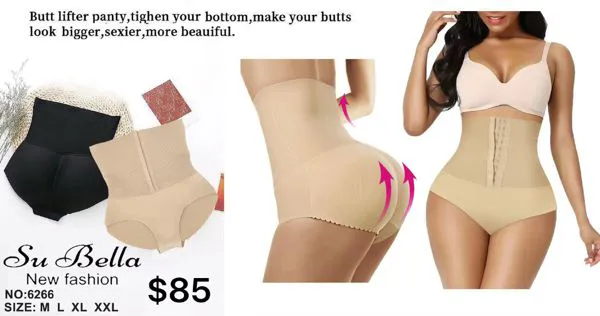 Faja levanta glúteos con broches