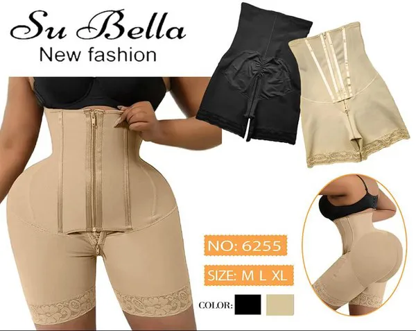 Faja short moldeadora con cierre y broches