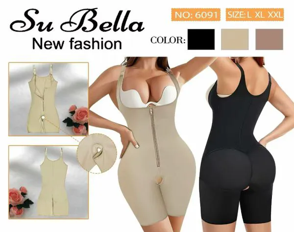Faja body manga corta sin busto