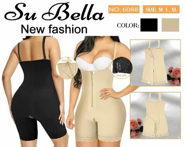 Faja body sin busto con broches