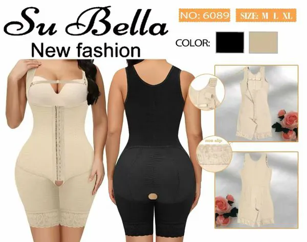 Faja body con cierre sin busto