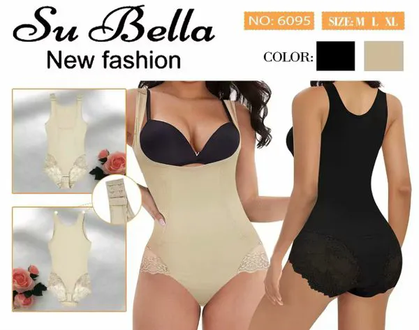 Faja body sin busto con encaje