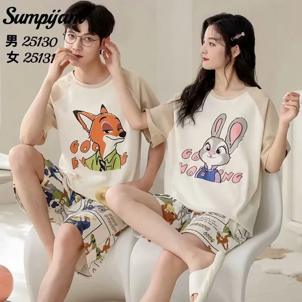 Conjunto de pijama para pareja de verano