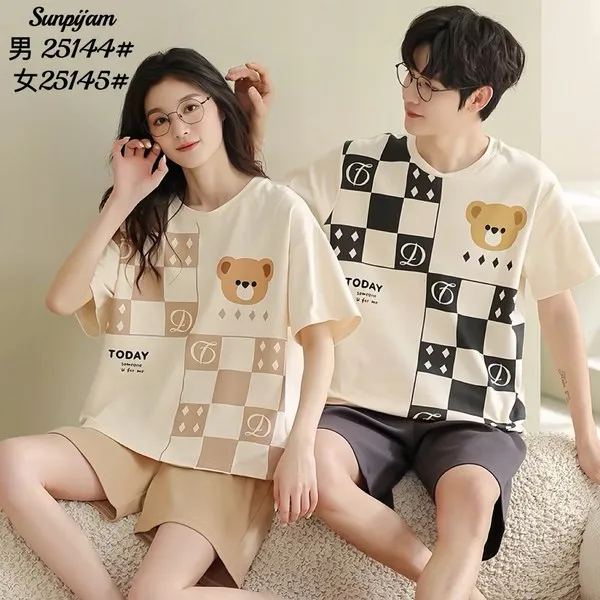 Conjunto de pijama corto para pareja