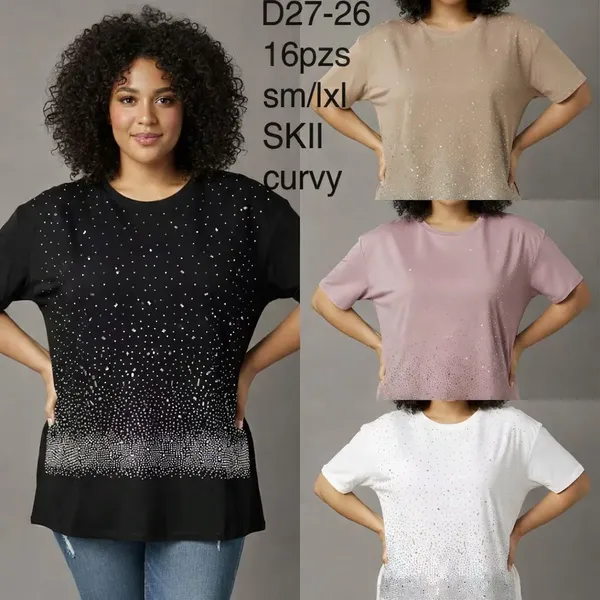 Playera con Detalles Brillantes-D27-26