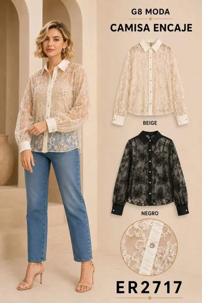 Camisa de Encaje