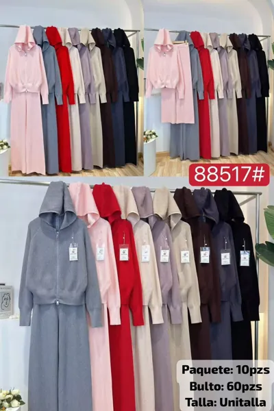 Conjunto de sudadera con capucha y pantalón