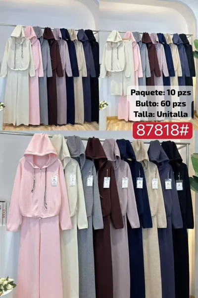 Conjunto de sudadera con capucha y pantalón