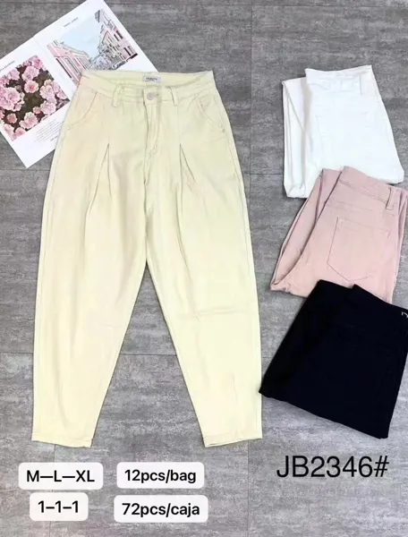Pantalones con pinzas-JB2346