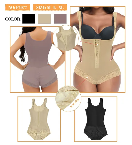 Body faja moldeador con broches