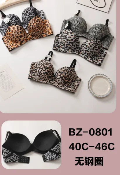 Sostén push-up animal print sin varillas