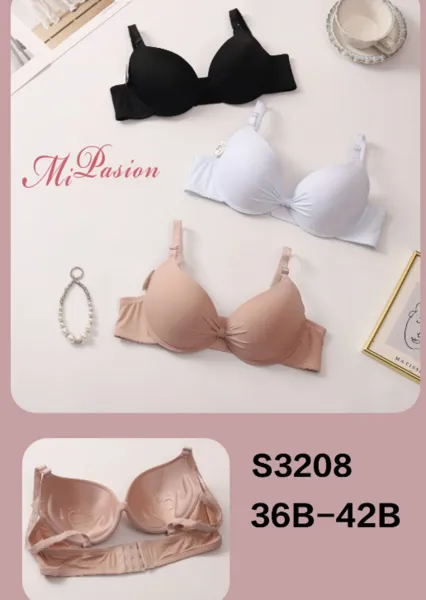 Sostén push-up liso sin varillas