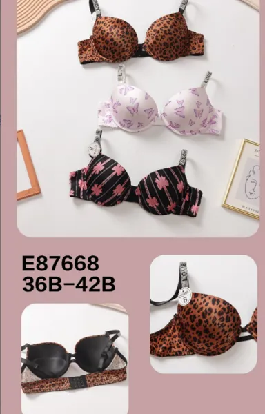 Sostén push-up estampado surtido
