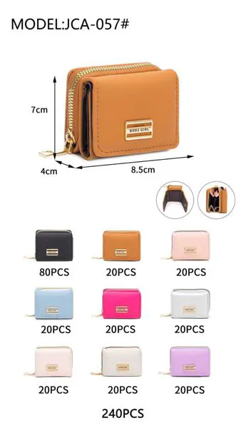 Cartera pequeña plegable para dama