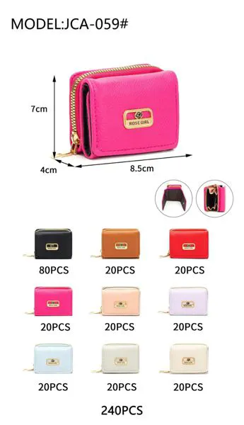 Cartera pequeña plegable para dama