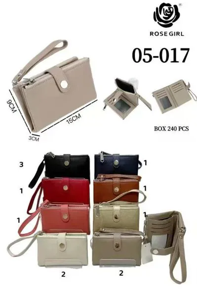 Cartera con broche para dama