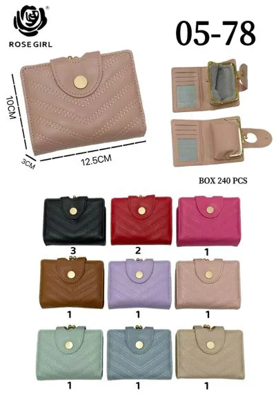 Cartera con broche para dama