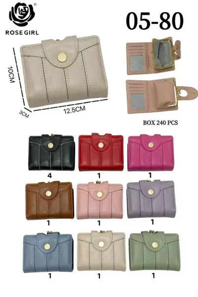 Cartera con broche para dama