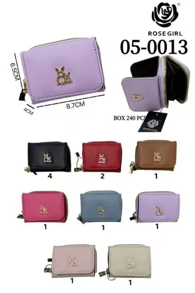 Cartera pequeña plegable para dama