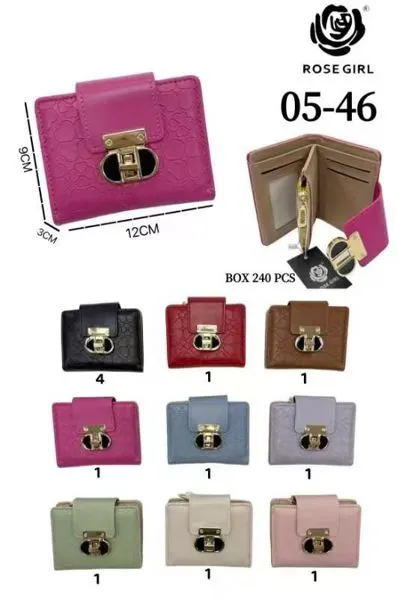 Cartera para dama con broche