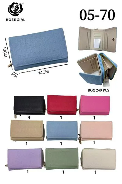 Cartera tríptica para dama