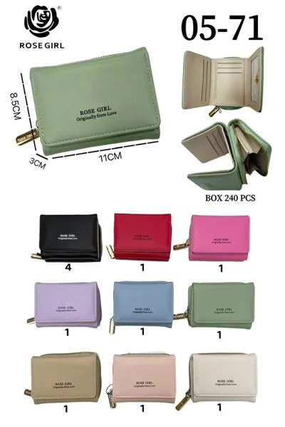 Cartera compacta para dama
