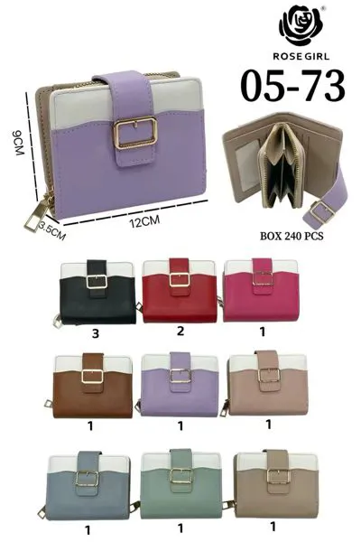 Cartera para dama con hebilla