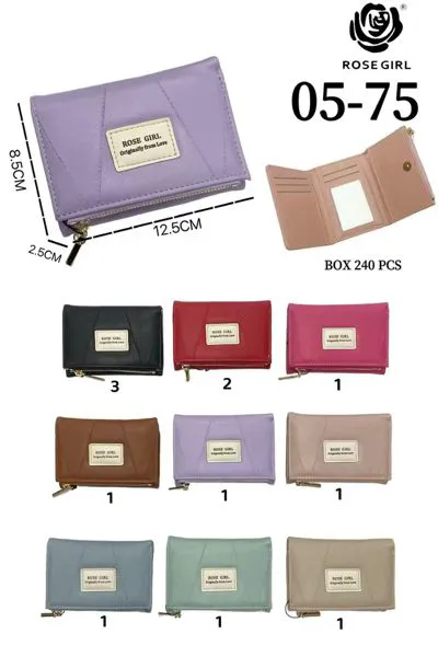 Cartera compacta para dama