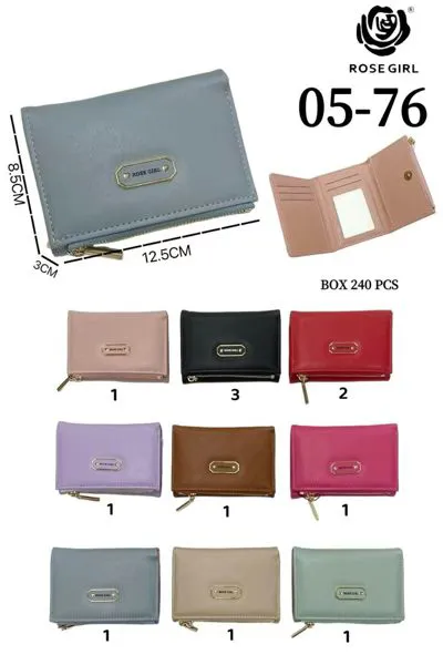 Cartera para dama con placa