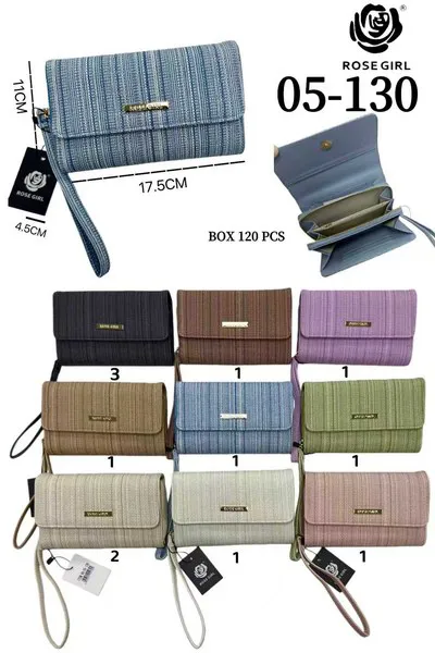 Cartera de mano tejida con correa