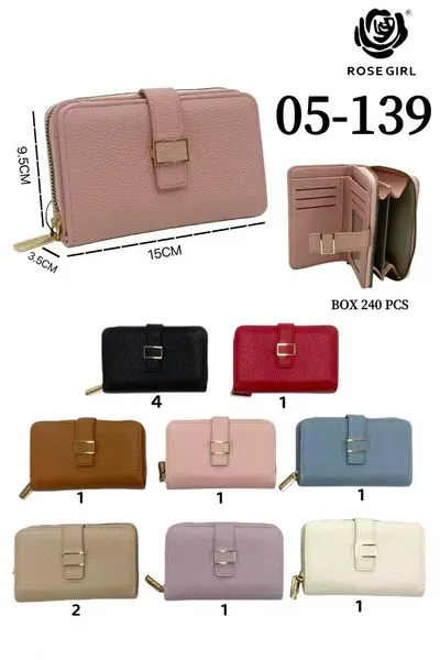 Cartera con broche para dama