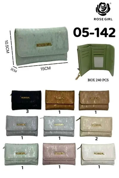 Cartera con solapa texturizada