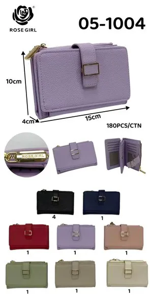 Cartera con broche de hebilla