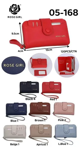 Cartera con correa de muñeca para dama