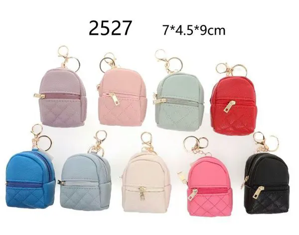 Monedero mini mochila acolchado