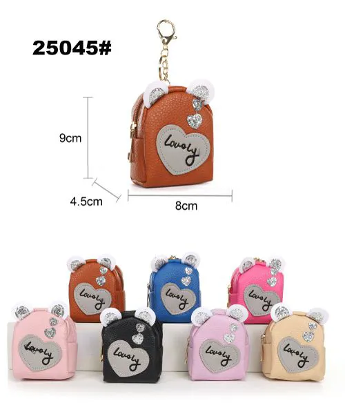Monedero mini mochila con orejas