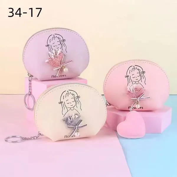 Monedero tipo concha para dama