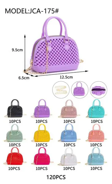 Bolsa gelatina tipo concha con cadena