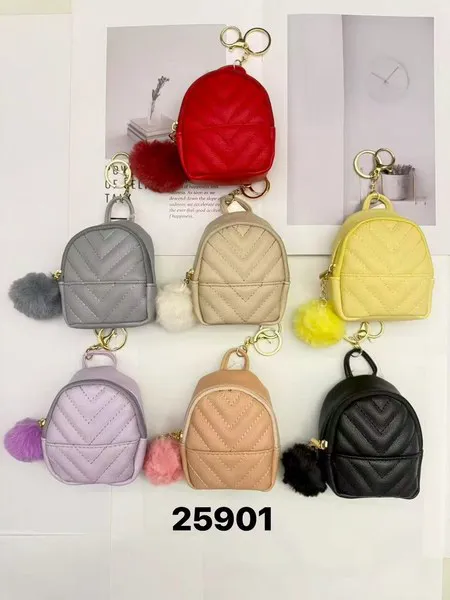 Monedero llavero tipo mochila