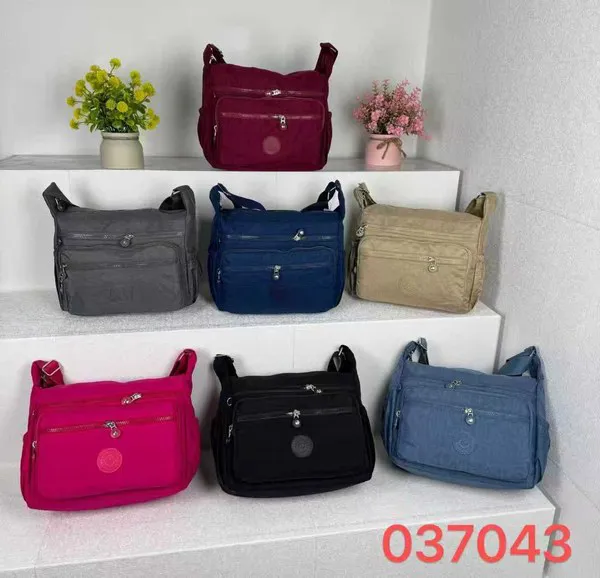 Bolsa cruzada de nailon para dama