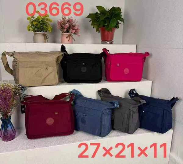 Bolsa cruzada de nailon para dama
