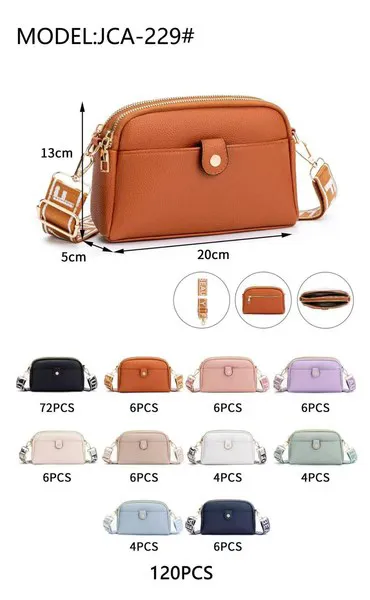 Bolsa cruzada estructurada para dama