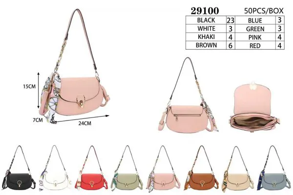 Bolsa cruzada con mascada