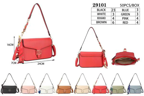 Bolsa de hombro con mascada