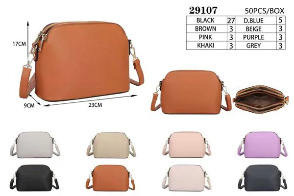Bolsa cruzada tipo concha