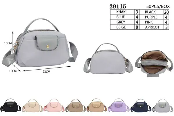 Bolsa cruzada con solapa y asa
