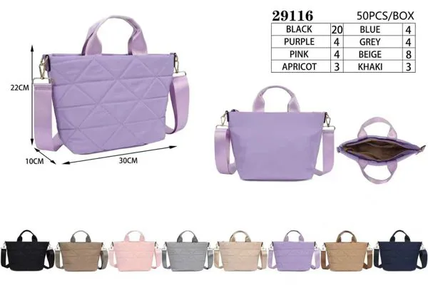 Bolsa acolchada con asa para mujer