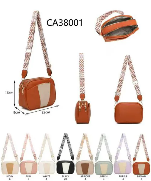 Bolsa tipo cámara con correa ancha