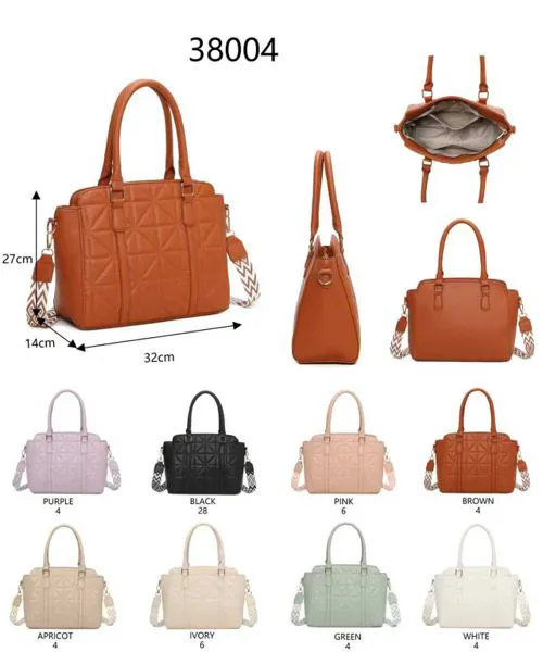 Bolsa estructurada acolchada con asa