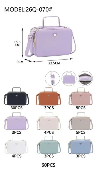 Bolsa cofre con asa superior